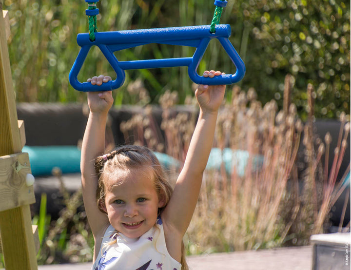 Jungle Tower | Wooden climbing frame with swing & climbing net