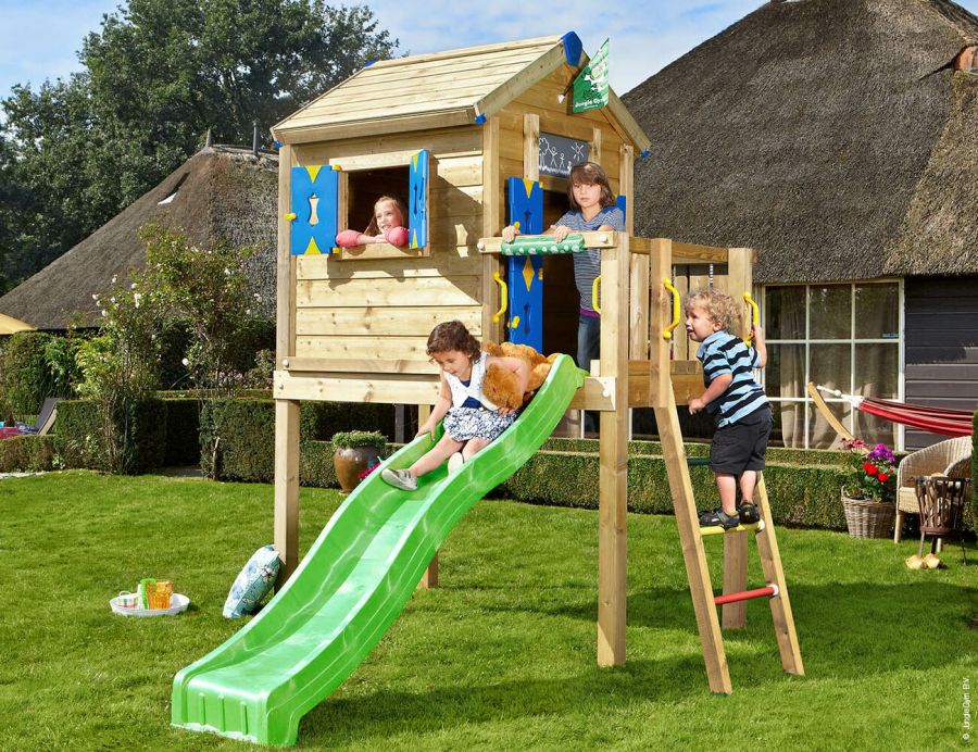 Kids Outdoor Playhouses Jungle, Children S Outdoor Playhouse With Slide