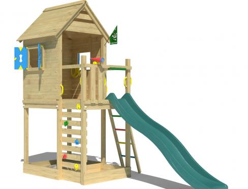 Jungle Oasis | Tower playhouse with slide