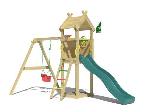 Jungle Tent | Tower playhouse with swing